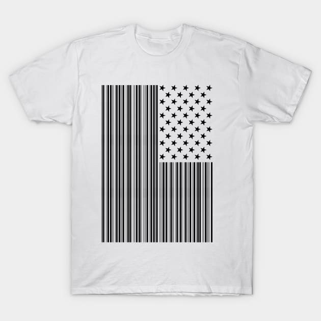 Bar Coded USA T-Shirt by TomWilkDesigns